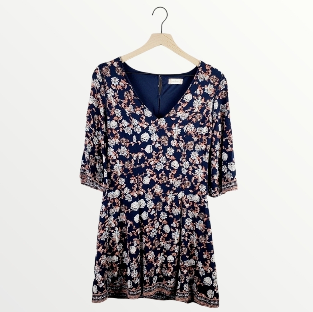 Altar'd state floral bell sleeve dress medium